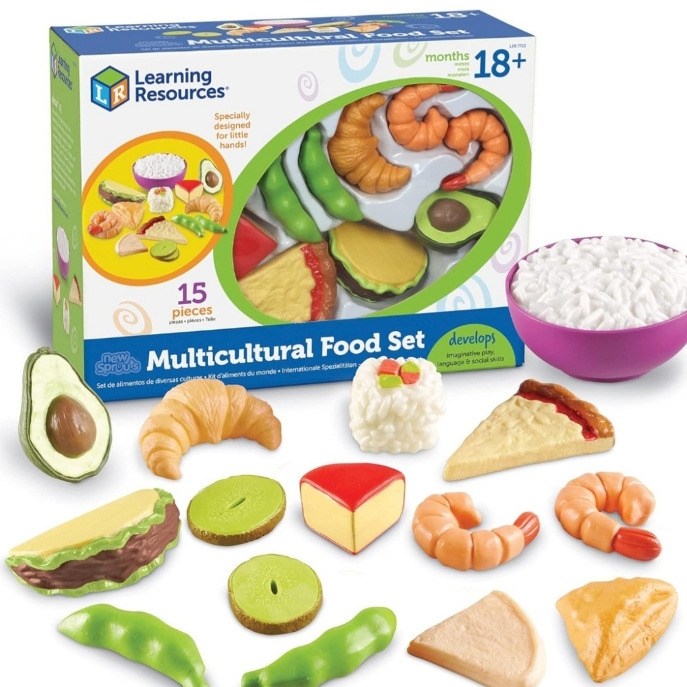 Learning Resources New Sprouts Multicultural Play Food Set